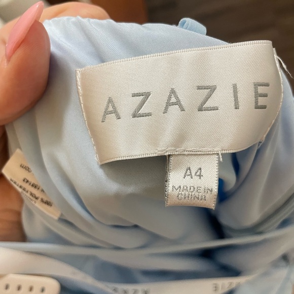 Azazie Gracie Sky Blue Bridesmaid Dress - Picture 5 of 5